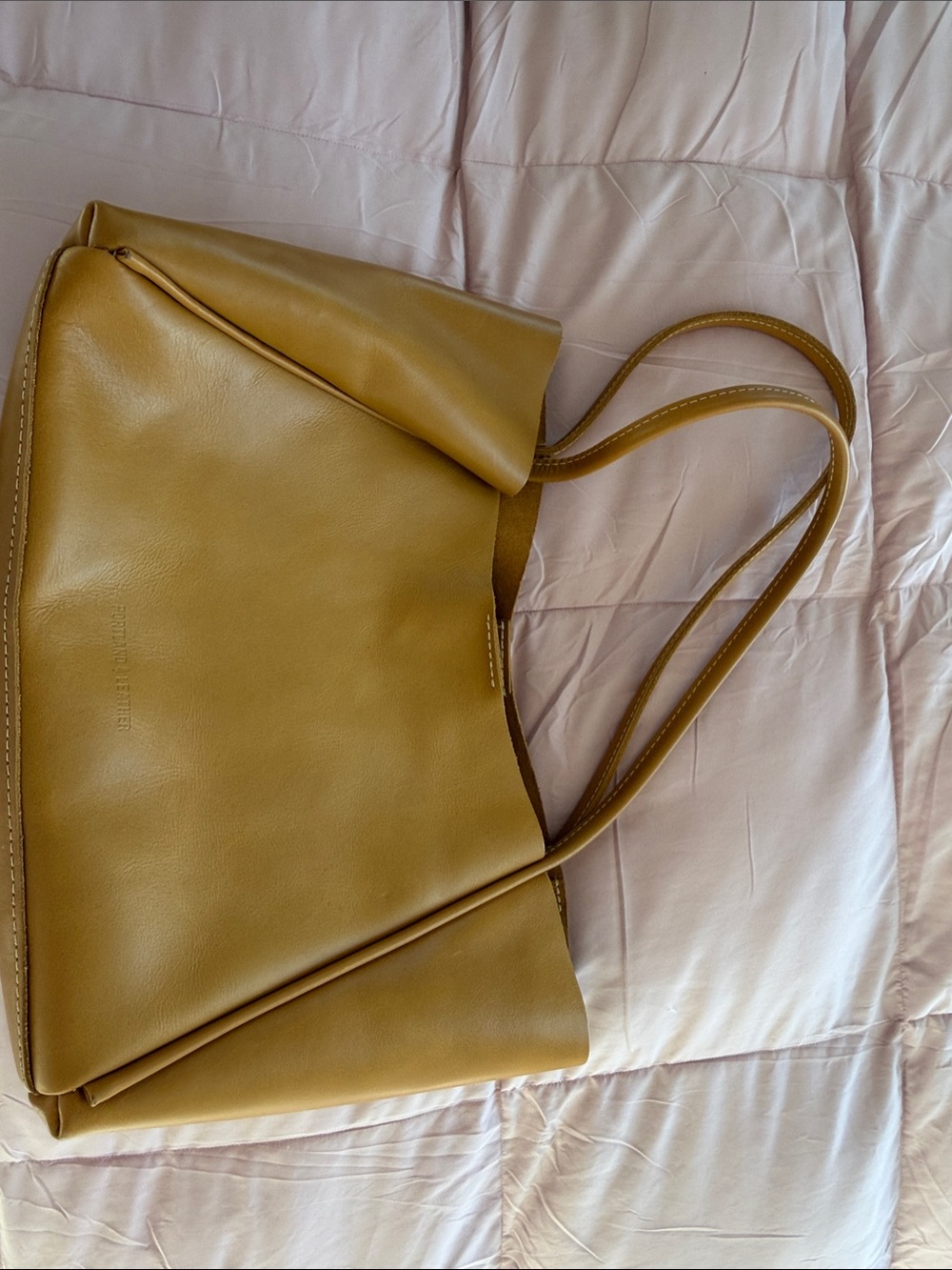 Portland Leather Mango Yellow Tote Bag